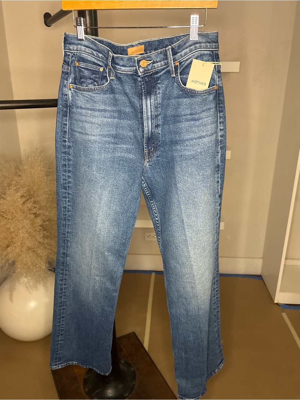 MOTHER High Waisted Blue Denim Jeans